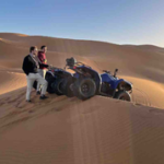 Touists-next-to-quad-bikes-in-Merzouga